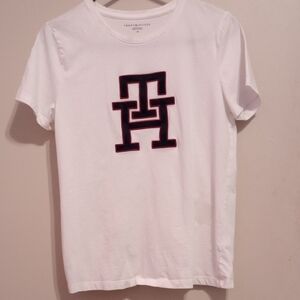 Tommy Hilfiger White Tee with Bold Logo